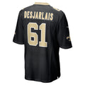 Punc NO.Saints #61 Drew Desjarlais Black Game Player Jersey