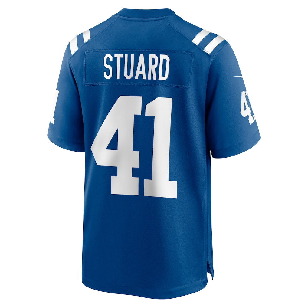 Punc IN.Colts #41 Grant Stuard Royal Game Player Jersey
