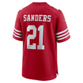 Punc SF.49ers #21 Deion Sanders Scarlet Team Retired Player Game Jersey