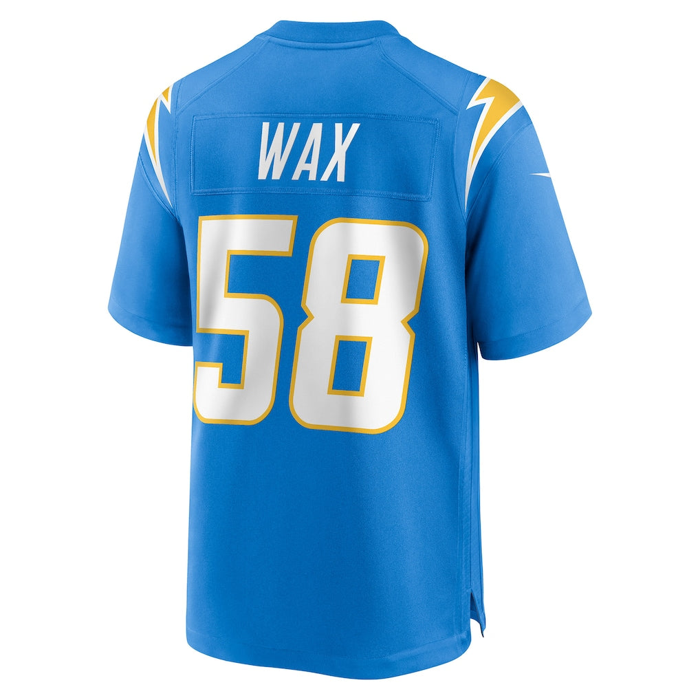 Punc LA.Chargers #58 Marlowe Wax Powder Blue Team Game Jersey