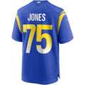 Punc LA.Rams #75 Deacon Jones Royal Game Retired Player Jersey