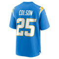 Punc LA.Chargers #25 Junior Colson Powder Blue Team Game Jersey