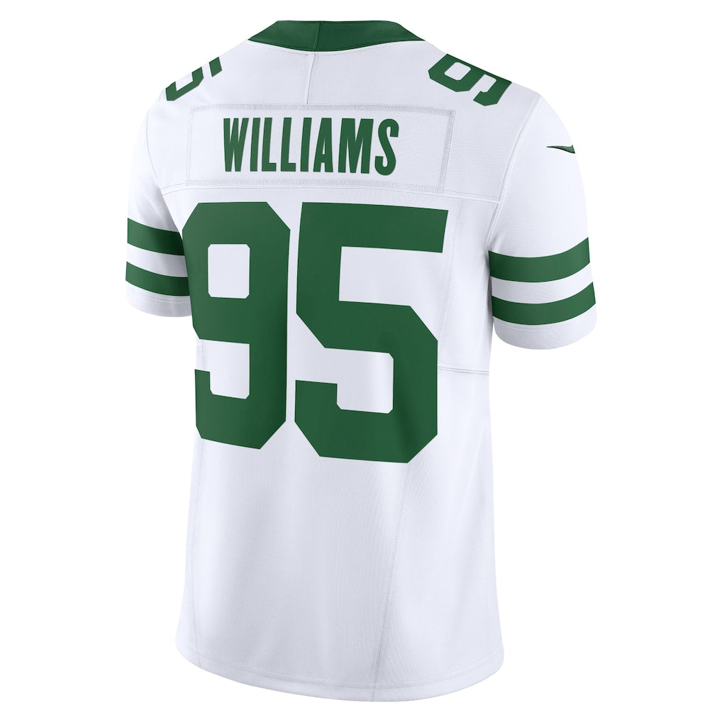 Punc NY.Jets #95 Quinnen Williams Legacy White Vapor F.U.S.E. Limited Jersey