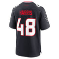 Punc H.Texans #48 Christian Harris Navy Team Game Jersey