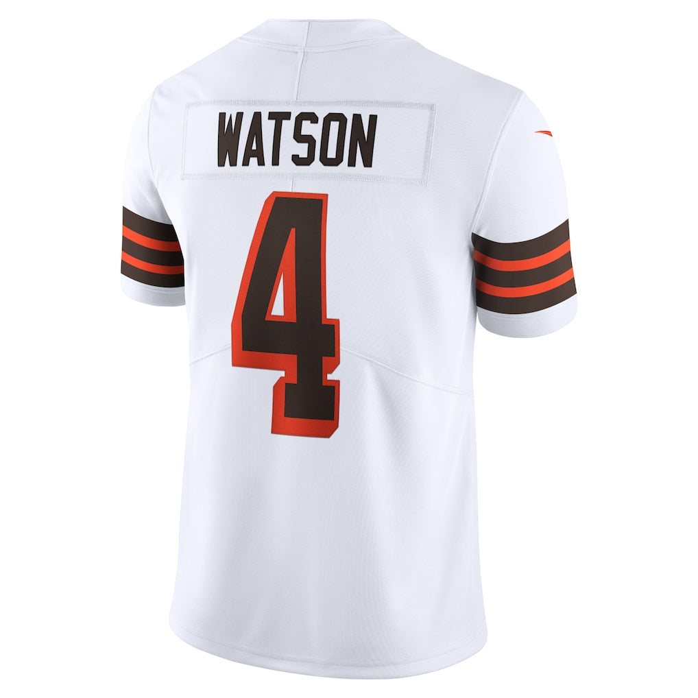 Punc C.Browns #4 Deshaun Watson White 2021 Alternate Vapor Limited Jersey
