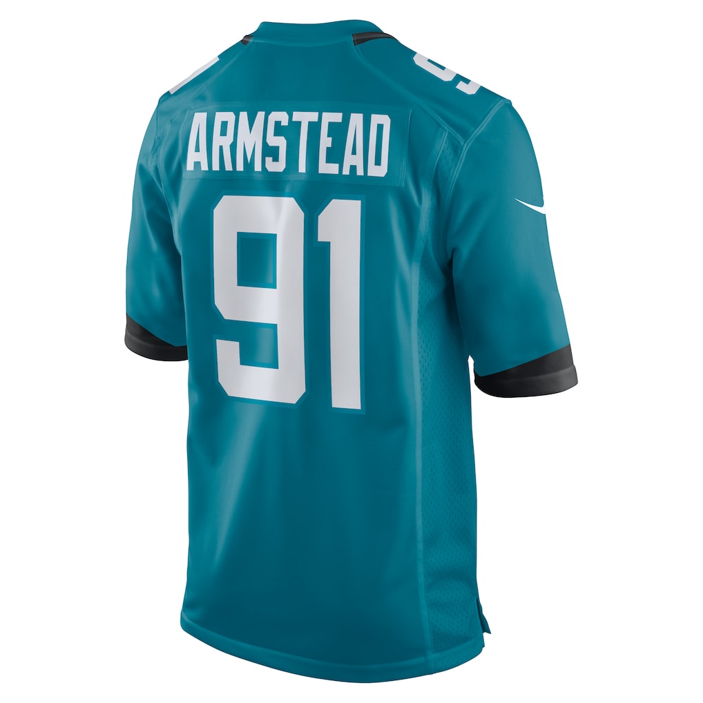 Punc J.Jaguars #91 Arik Armstead Teal Team Game Jersey