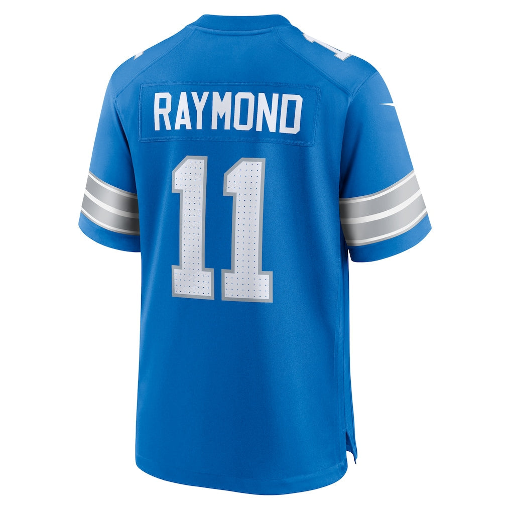 Punc D.Lions #11 Kalif Raymond Blue Team Game Jersey
