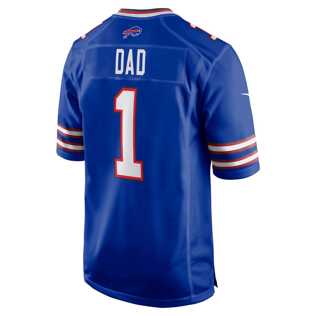 Punc B.Bills #1 Dad Royal Game Jersey