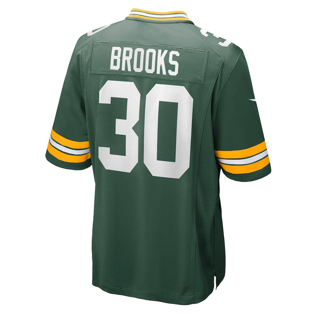 Punc GB.Packers #30 Chris Brooks Green Team Game Jersey