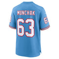 Punc T.Titans #63 Mike Munchak Light Blue Retired Player Alternate Game Jersey