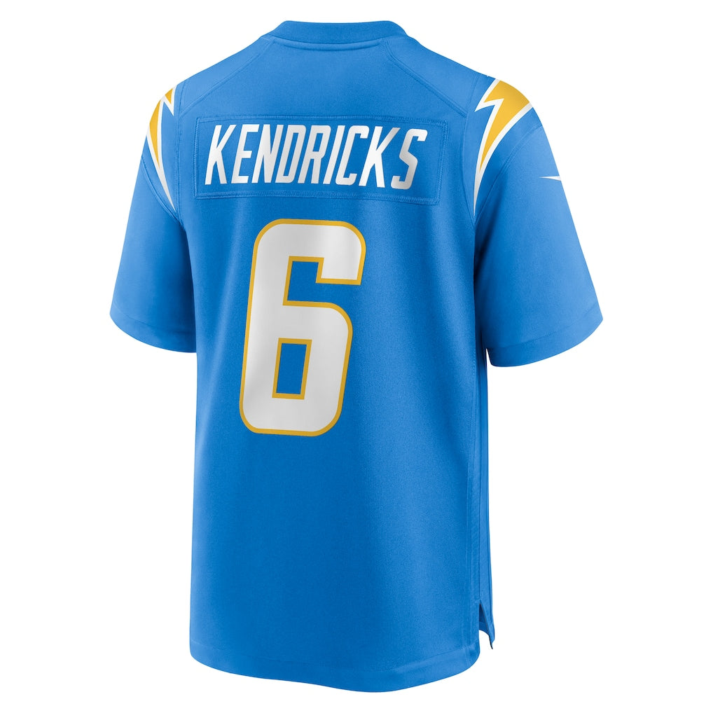 Punc LA.Chargers #6 Eric Kendricks Powder Blue Player Game Jersey