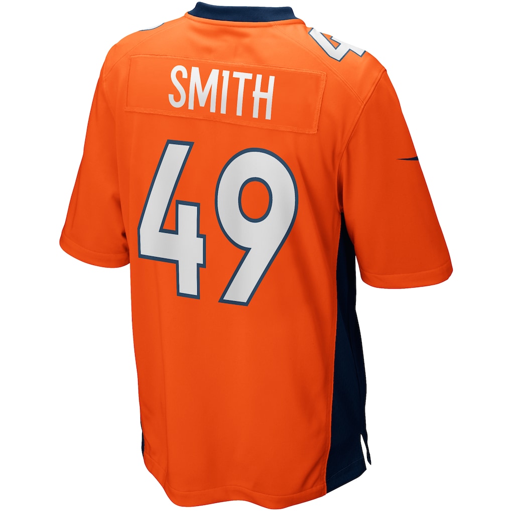 Punc D.Broncos #49 Dennis Smith Orange Retired Player Alternate Game Jersey