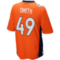 Punc D.Broncos #49 Dennis Smith Orange Retired Player Alternate Game Jersey