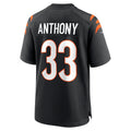 Punc C.Bengals #33 Daijahn Anthony Black Game Jersey