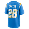 Punc LA.Chargers #28 Isaiah Spiller Powder Blue Team Game Jersey