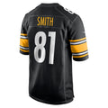 Punc P.Steelers #81 Jonnu Smith Black Team Game Jersey