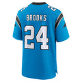 Punc C.Panthers #24 Jonathon Brooks Blue Alternate Game Player Jersey