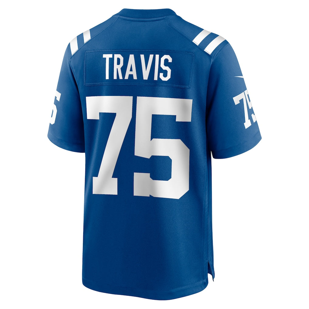 Punc IN.Colts #75 Jalen Travis Royal Team Game Jersey