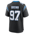Punc C.Panthers #97 Bobby Brown Black Team Game Jersey