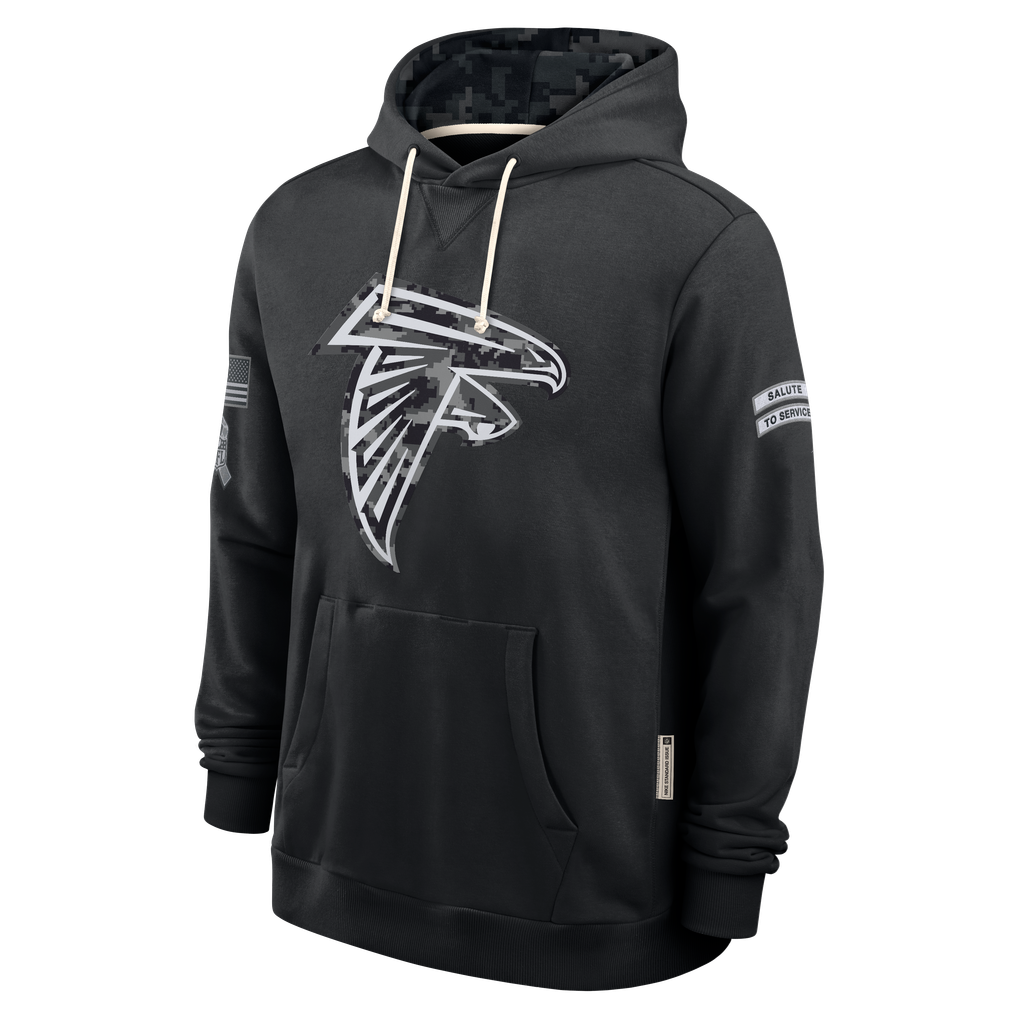 Punc A.Falcons Black 2026 Salute to Service Sideline Dri-FIT Pullover Hoodie Jerseys