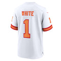 Punc TB.Buccaneers #1 Rachaad White White 50th Season Game Jersey
