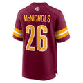 Punc W.Commanders #26 Jeremy McNichols Burgundy Game Jersey