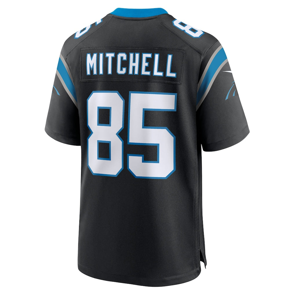 Punc C.Panthers #85 James Mitchell Black Team Game Jersey
