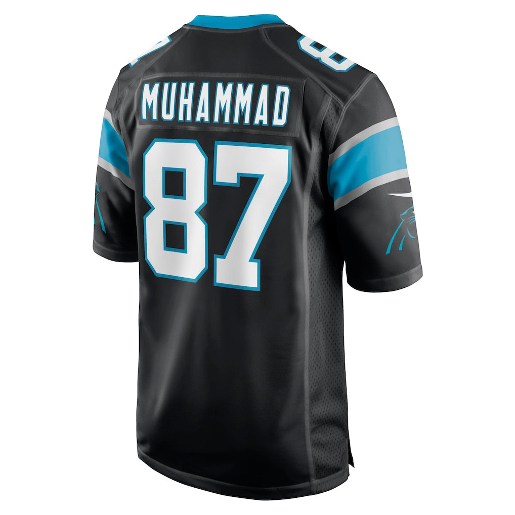 Punc C.Panthers #87 Muhsin Muhammad Black Retired Player Jersey