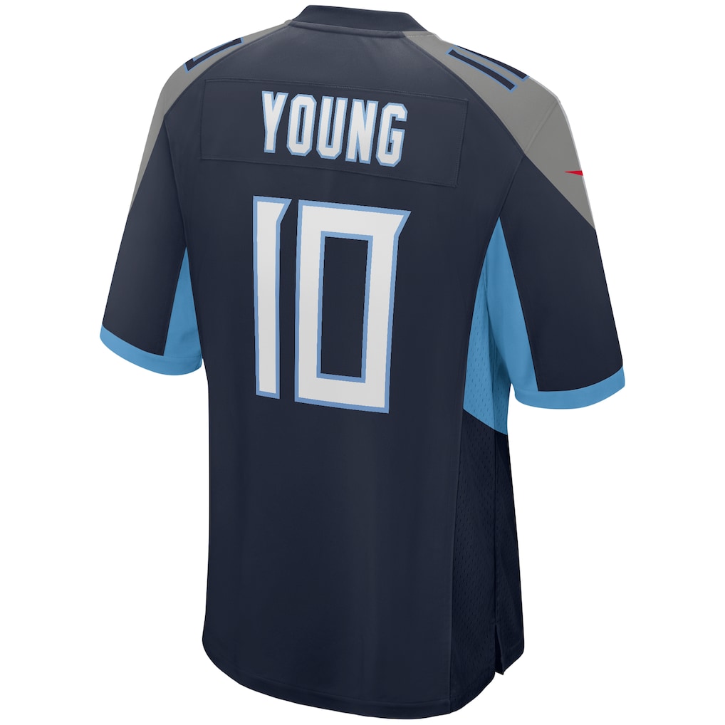 Punc T.Titans #10 Vince Young Navy Game Retired Player Jersey