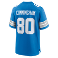 Punc D.Lions #80 Malik Cunningham Blue Team Game Jersey