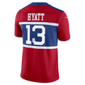 Punc NY.Giants #13 Jalin Hyatt Century Red Alternate Vapor F.U.S.E. Limited Jersey