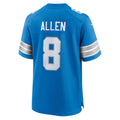 Punc D.Lions #8 Kyle Allen Blue Team Game Jersey