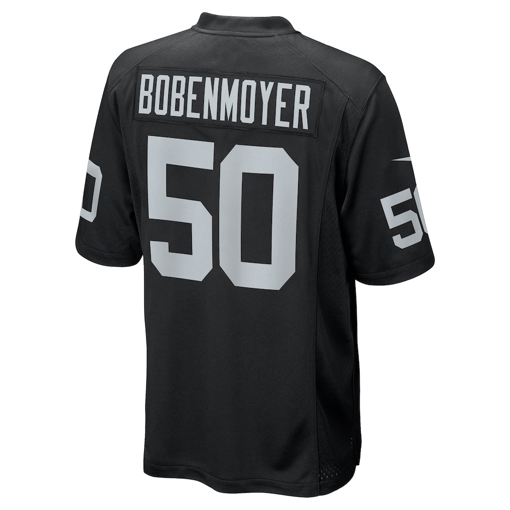Punc LV.Raiders #50 Jacob Bobenmoyer Black Game Player Jersey
