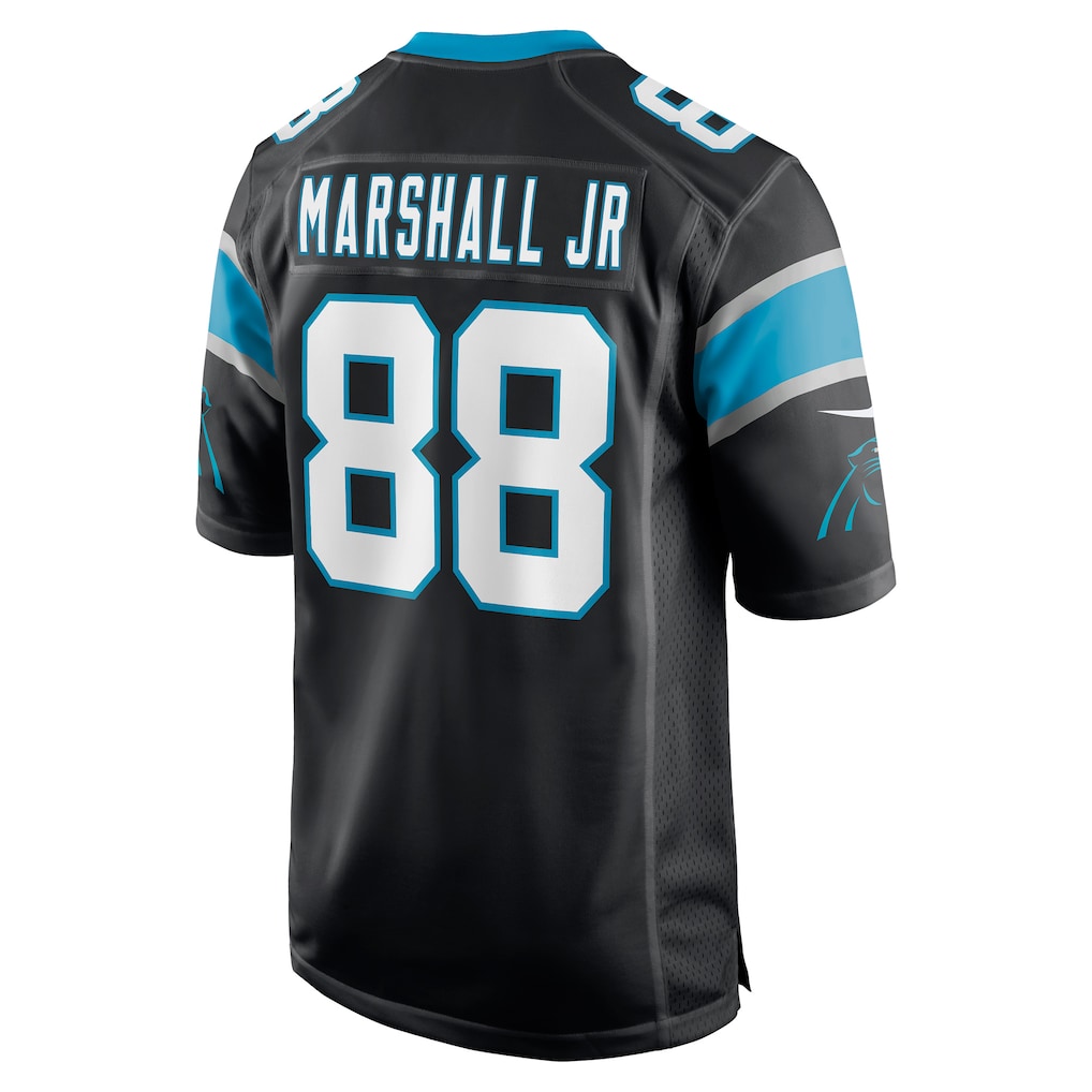 Punc C.Panthers #88 Terrace Marshall Jr. Black Player Game Jersey