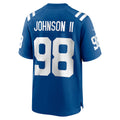 Punc IN.Colts #98 Eric Johnson II Royal Team Game Jersey