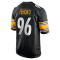 Punc P.Steelers #96 Breiden Fehoko Black Game Jersey
