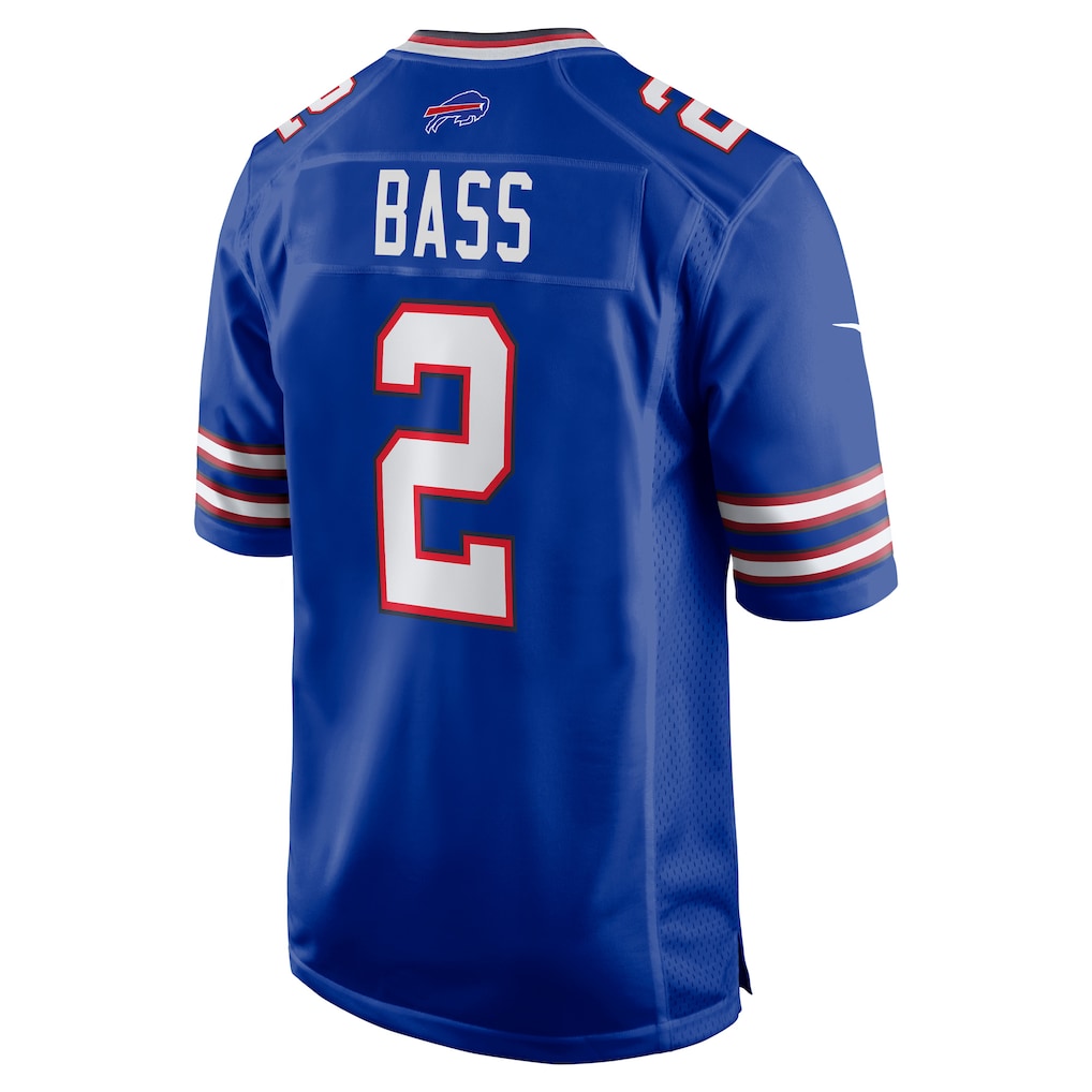 Punc B.Bills #2 Tyler Bass Royal Game Player Jersey
