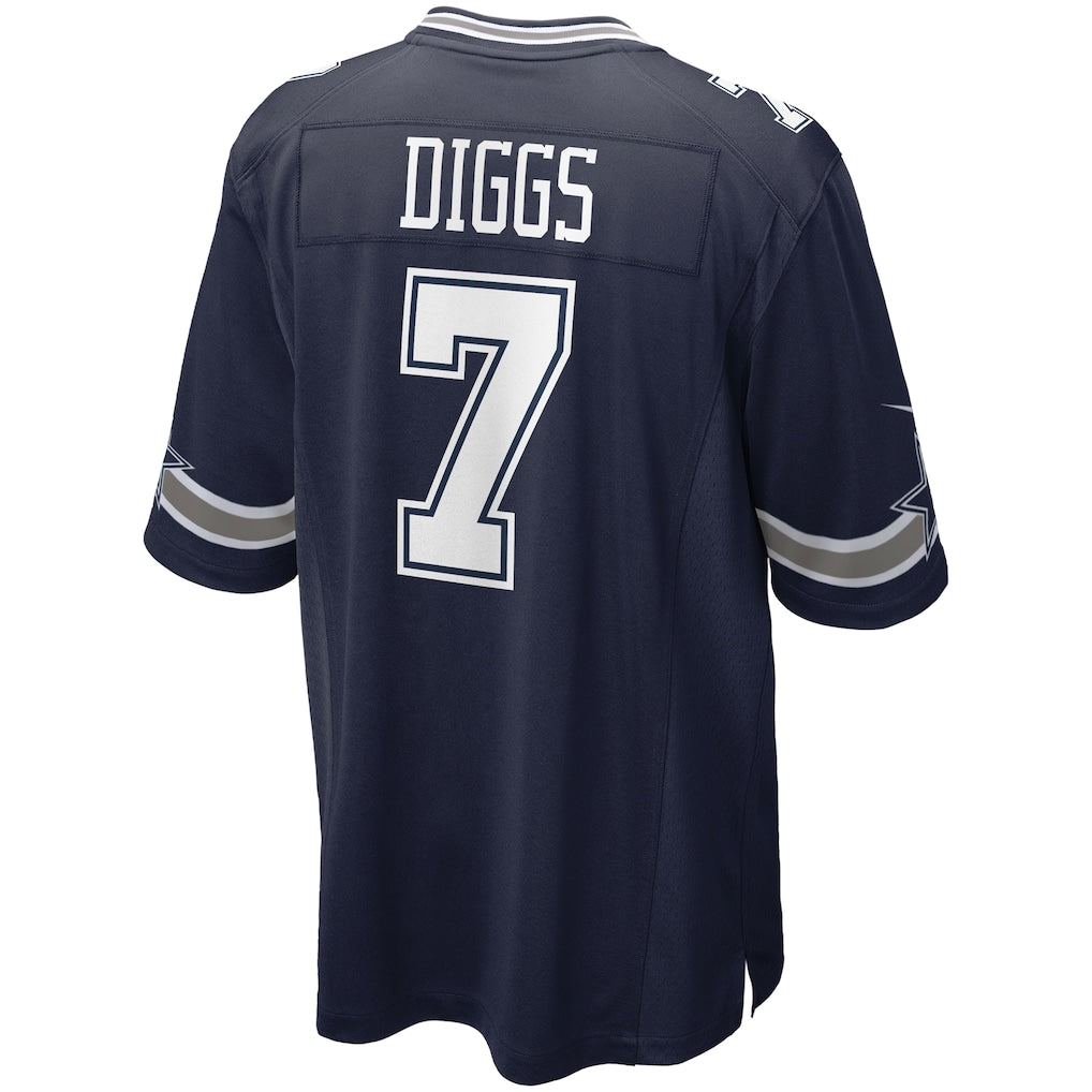 Punc D.Cowboys #7 Trevon Diggs Navy Game Jersey