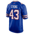 Punc B.Bills #43 Dorian Strong Royal Team Game Jersey