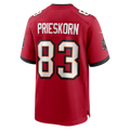 Punc TB.Buccaneers #83 Caden Prieskorn Red Team Game Jersey