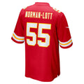 Punc KC.Chiefs #55 Omarr Norman-Lott Red Team Game Jersey
