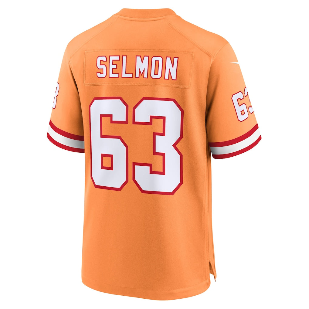 Punc TB.Buccaneers #63 Lee Roy Selmon Creamsicle 50th Season Game Jersey