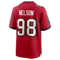 Punc TB.Buccaneers #98 Anthony Nelson Red Game Jersey