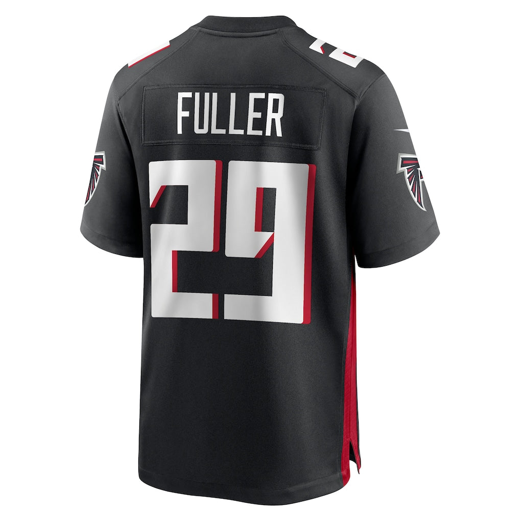 Punc A.Falcons #29 Jordan Fuller Black Team Game Jersey