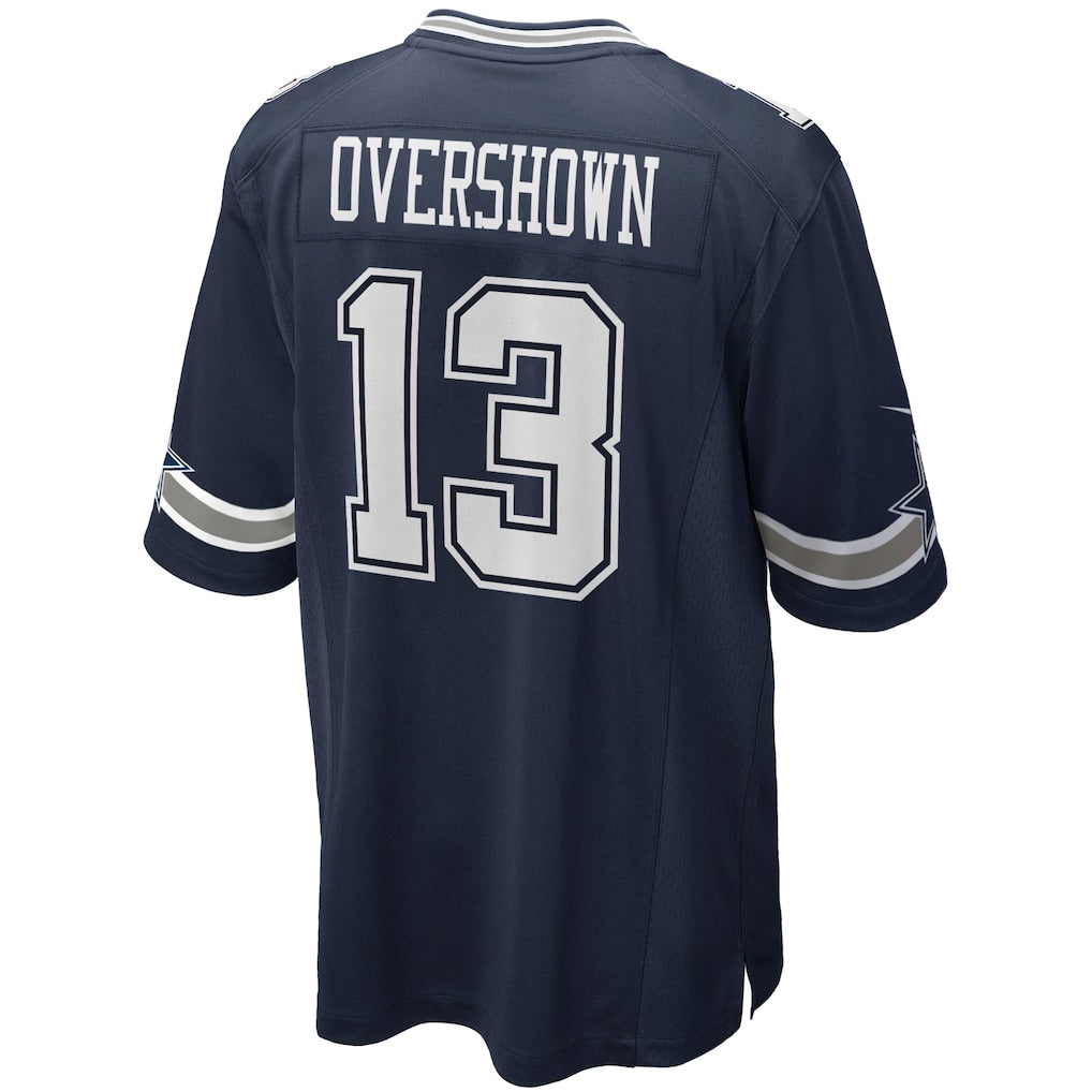 Punc D.Cowboys #13 DeMarvion Overshown Navy Game Jersey