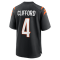 Punc C.Bengals #4 Sean Clifford Black Team Game Jersey