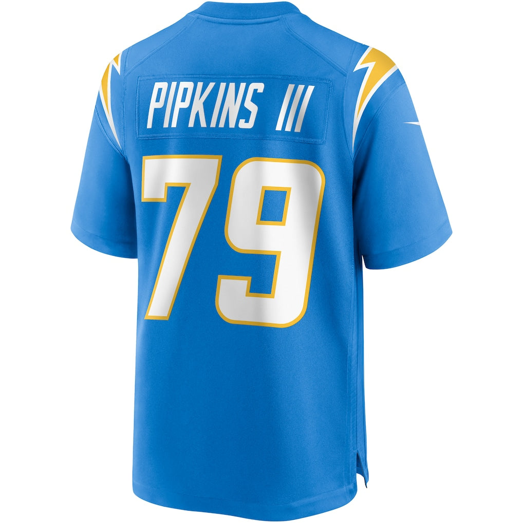 Punc LA.Chargers #79 Trey Pipkins III Powder Blue Game Jersey