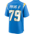 Punc LA.Chargers #79 Trey Pipkins III Powder Blue Game Jersey