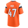 Punc D.Broncos #47 Karene Reid Orange Team Game Jersey