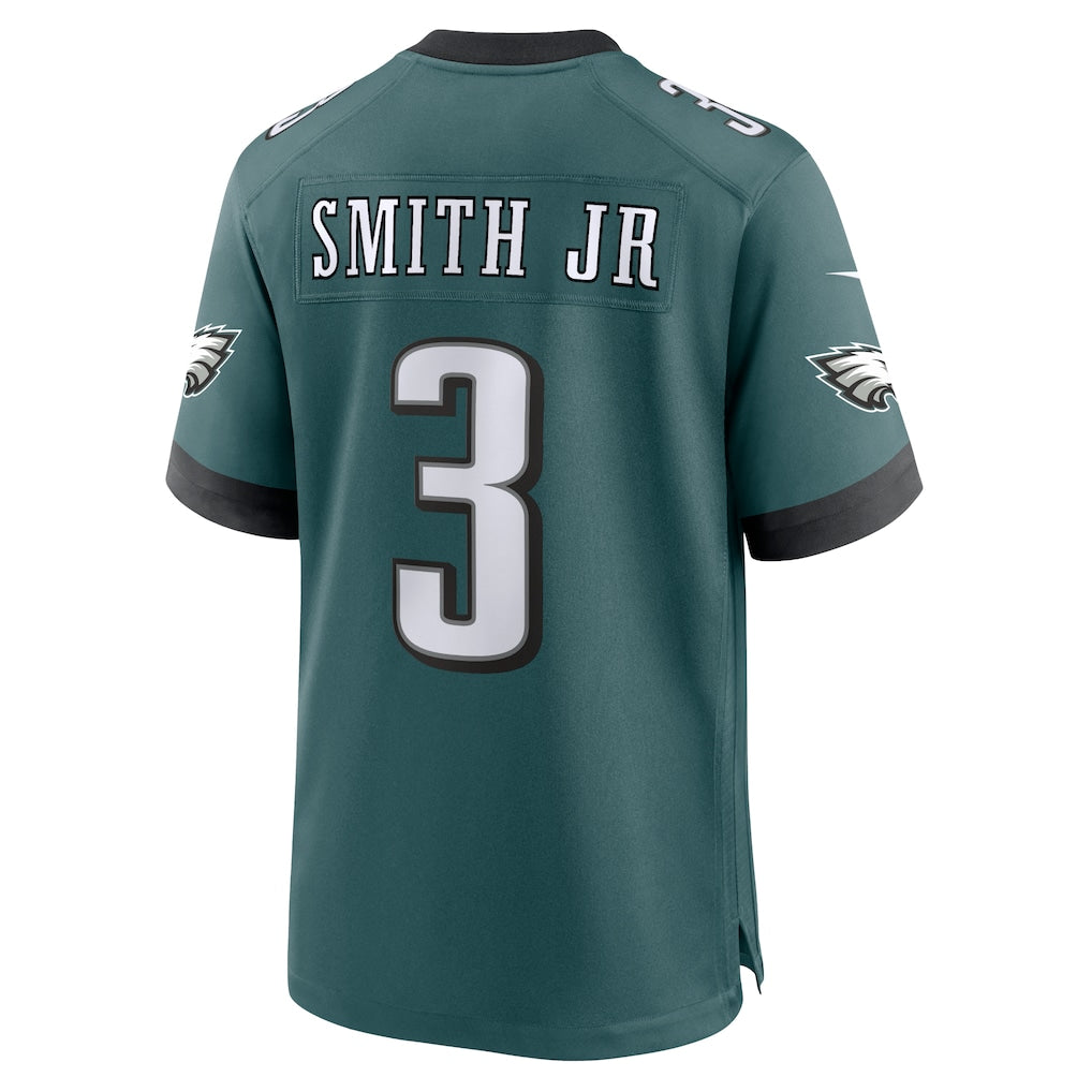 Punc P.Eagles #3 Nolan Smith Midnight Green Team Game Jersey